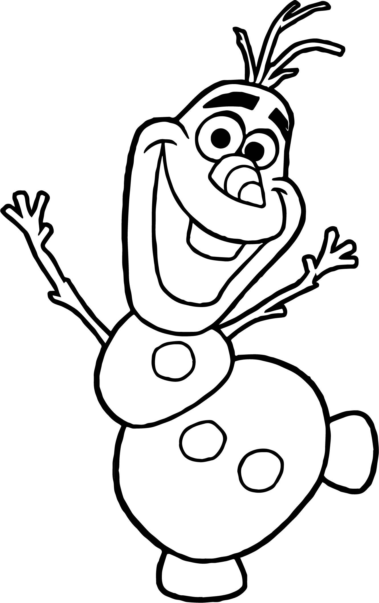 Olaf Printable Coloring Pages
 Olaf Dance Coloring Page