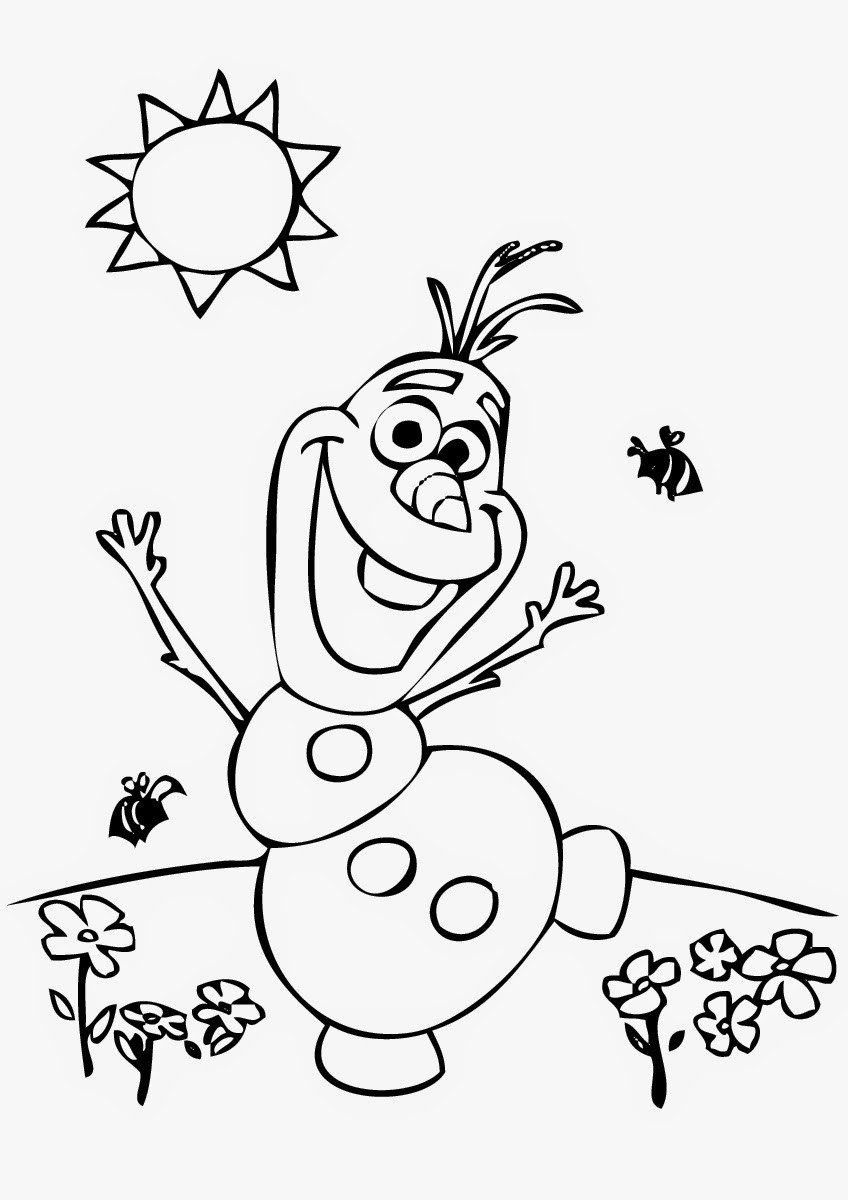 Olaf Printable Coloring Pages
 olaf from frozen coloring page