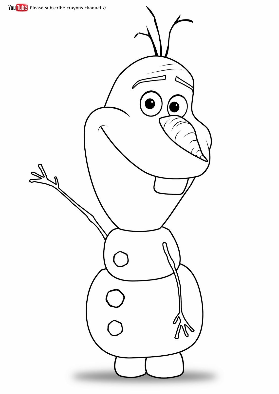 Olaf Printable Coloring Pages
 Printable Coloring Pages Frozen Olaf