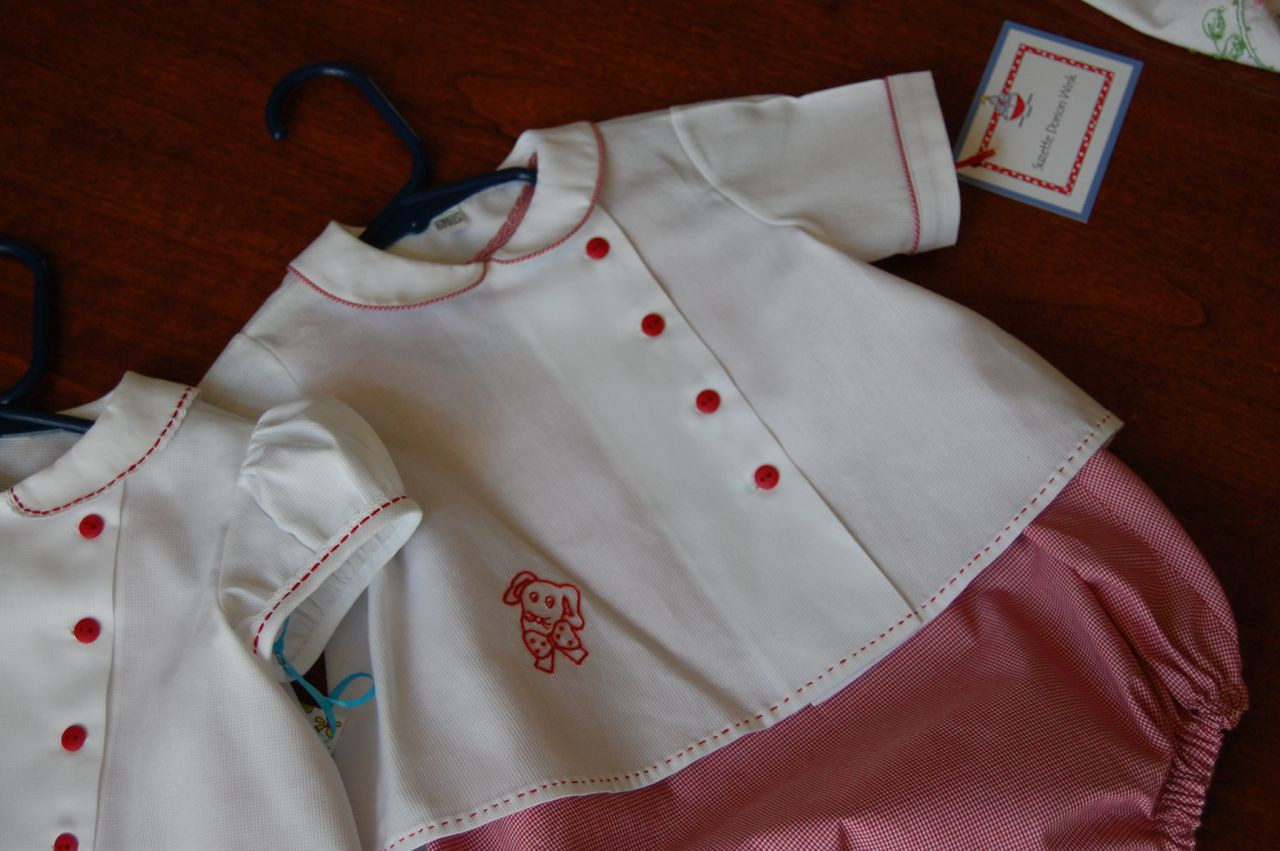 Old Fashion Baby Clothes
 The Old Fashioned Baby Sewing Room Redwork Embroidey on