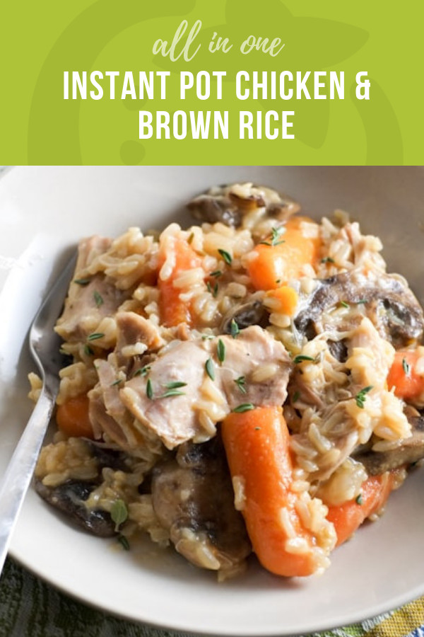 One Pot Instant Pot Recipes
 All in one Instant Pot Chicken and Brown Rice