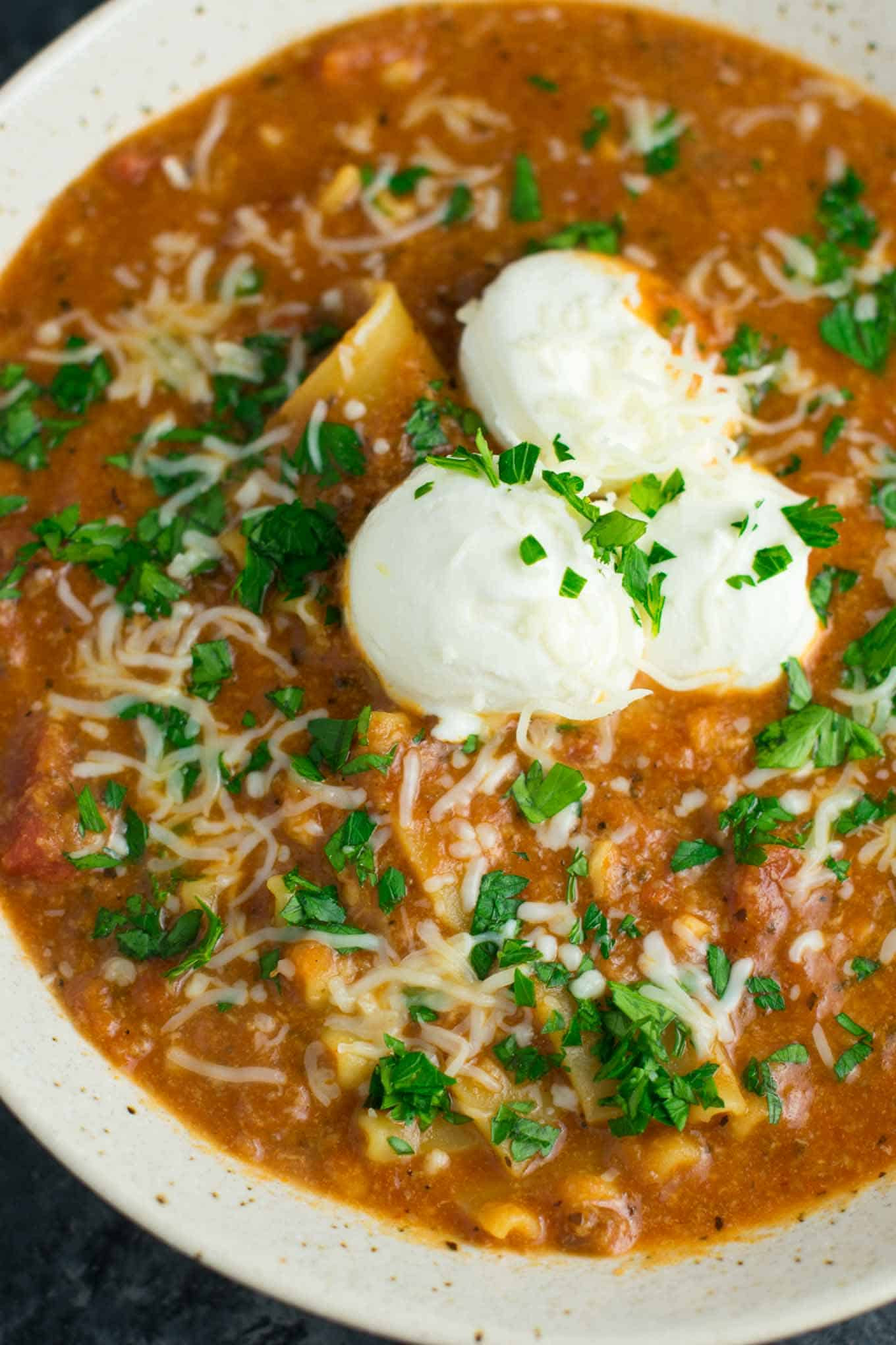 One Pot Lasagna Soup
 Easy e Pot Lasagna Soup Recipe with mushrooms ve arian