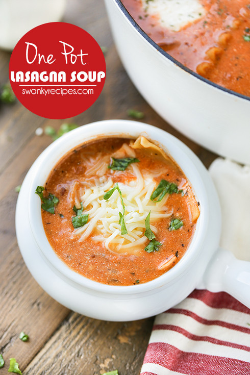 One Pot Lasagna Soup
 e Pot Lasagna Soup Swanky Recipes