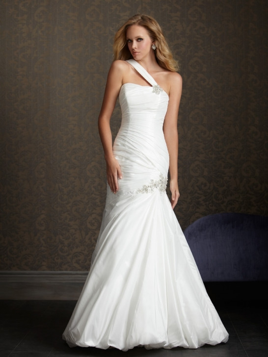 One Shoulder Wedding Dress
 Bridal Dresses UK Add Your Charm With e Shoulder