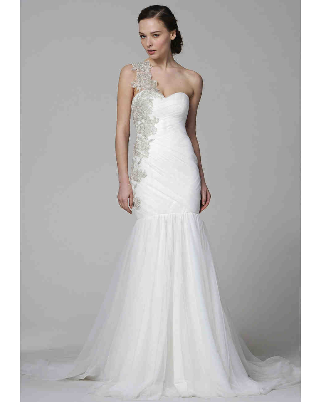 One Shoulder Wedding Dress
 e Shoulder Wedding Dresses Spring 2013 Bridal Fashion