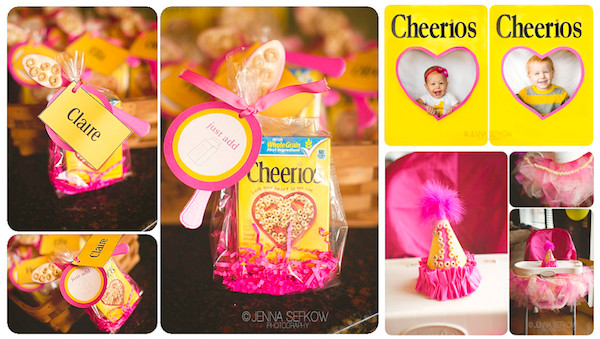 One Year Old Birthday Party Themes
 Kara s Party Ideas Pink Cheerios Girl 1st Birthday Party