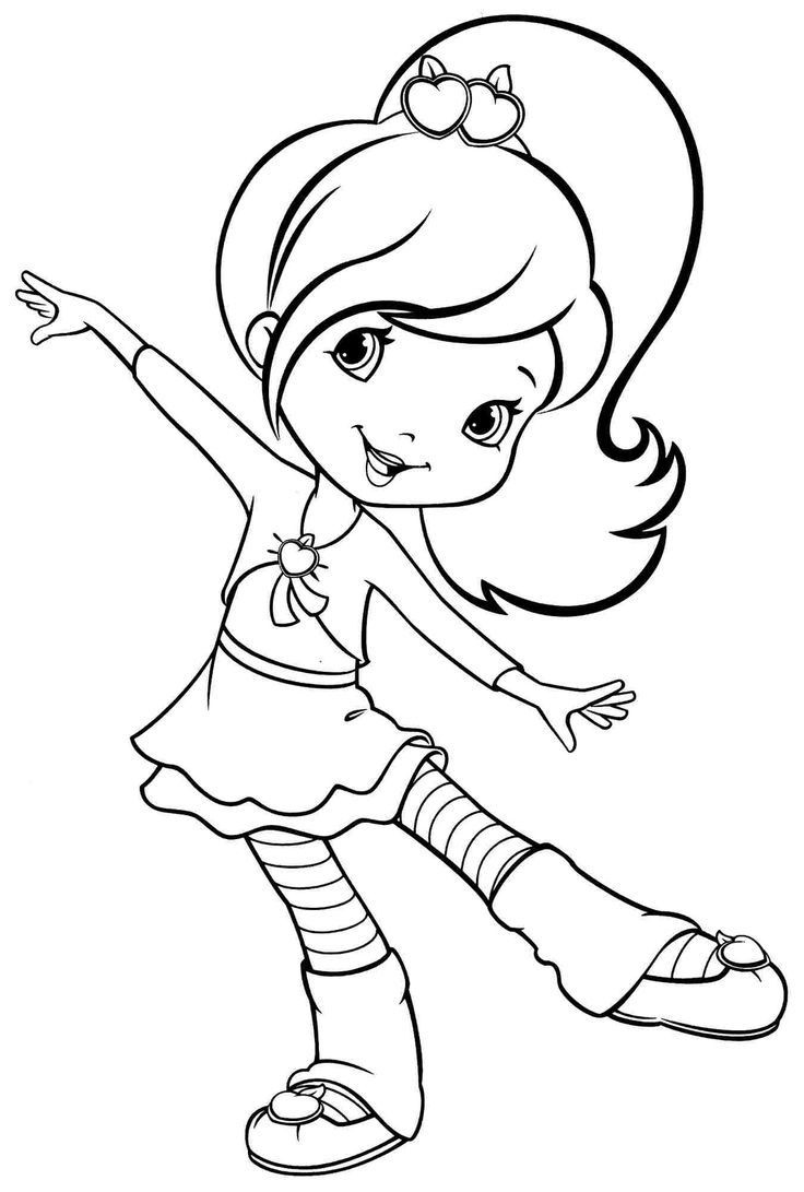 Online Coloring Pages For Girls
 free printable coloring pages cartoon strawberry shortcake