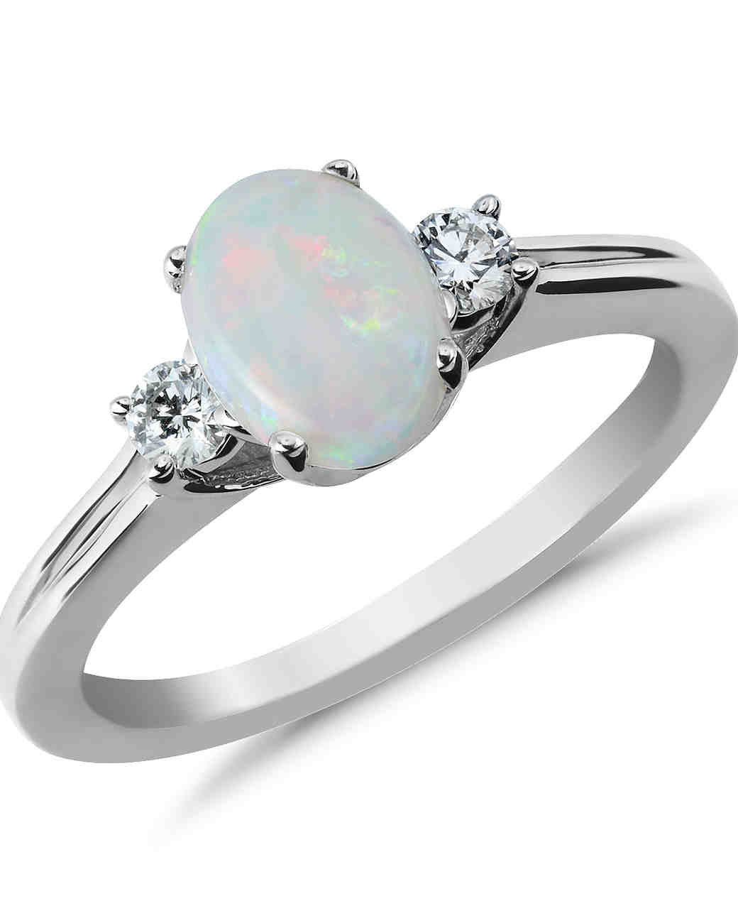 Opal And Diamond Engagement Ring
 25 Unique Opal Engagement Rings