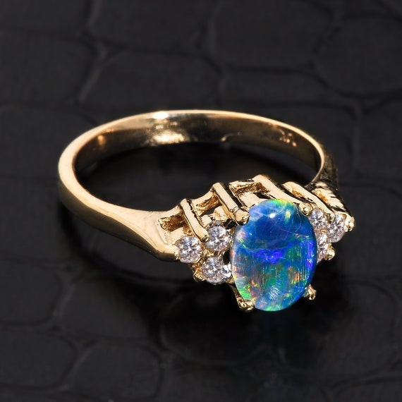 Opal And Diamond Engagement Ring
 Opal ring gold opal ring opal and diamond engagement ring