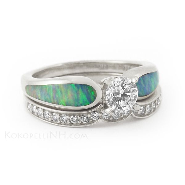 Opal And Diamond Engagement Ring
 Opal and Diamond Engagement Rings