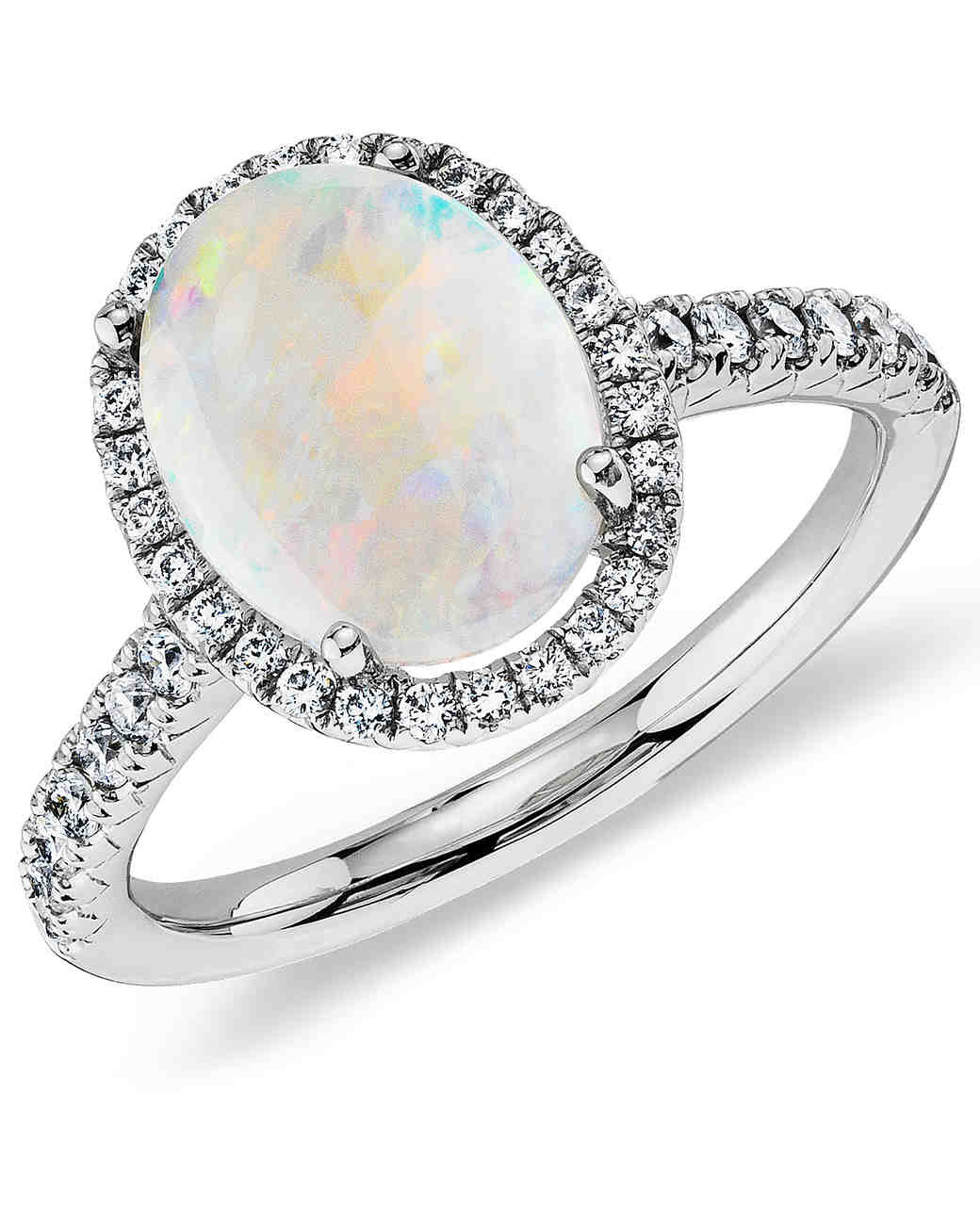 Opal And Diamond Engagement Ring
 Opal Engagement Rings That Are Oh So Dreamy