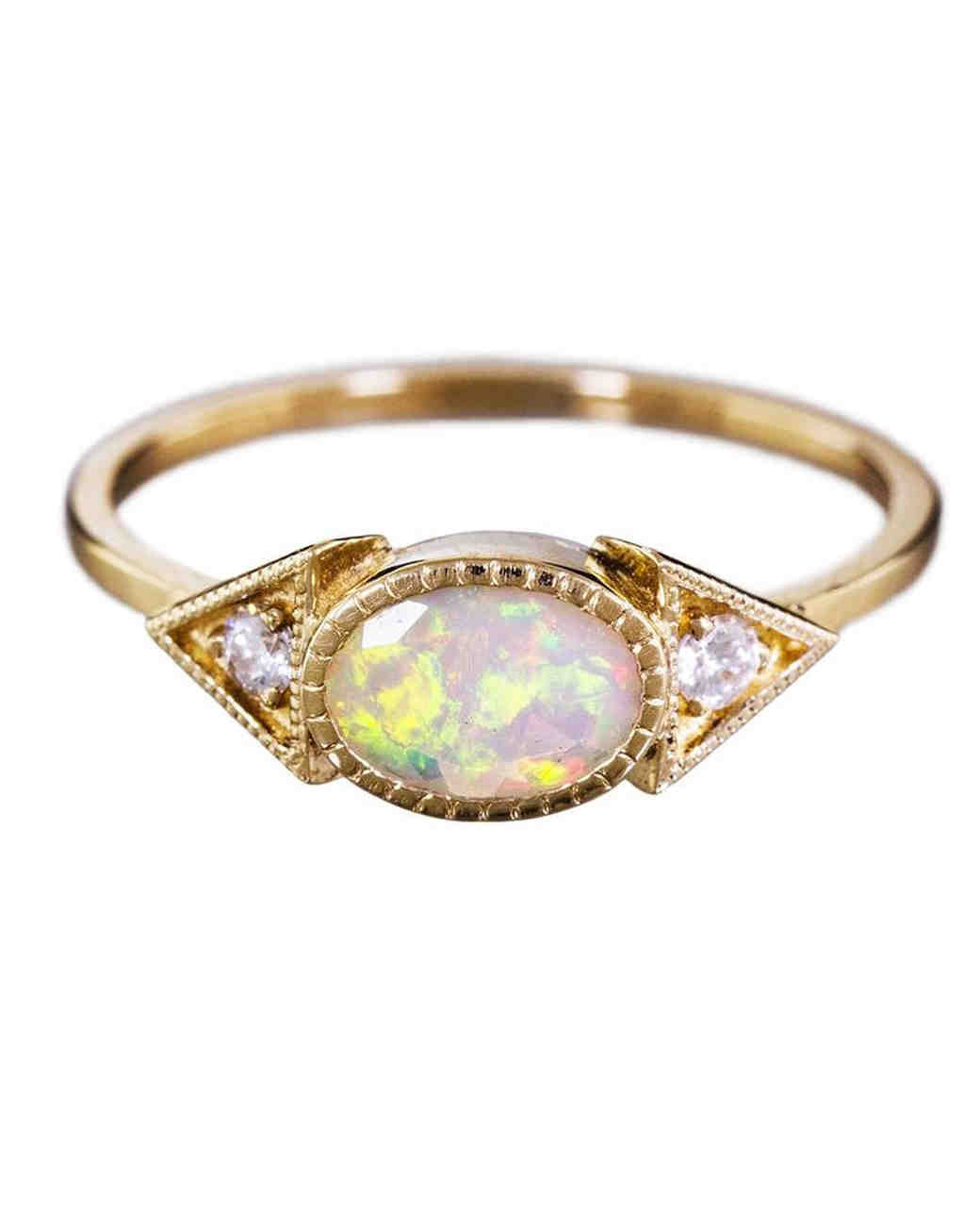 Opal And Diamond Engagement Ring
 Opal Engagement Rings That Are Oh So Dreamy