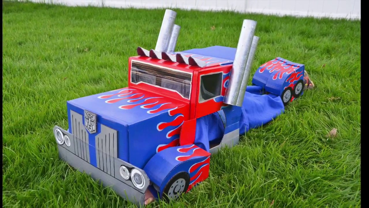Optimus Prime Costume DIY
 Optimus Prime Transformers Cardboard Costume Autobot to
