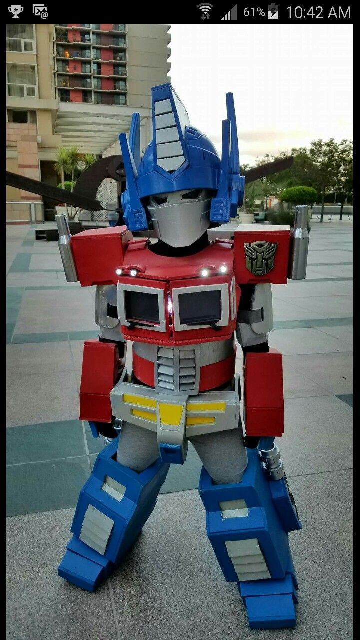 Optimus Prime Costume DIY
 diy Optimus prime costume for my son made by hubby