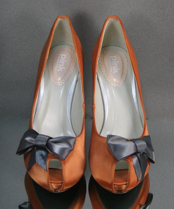 Orange Shoes Wedding
 Orange Wedding Shoes
