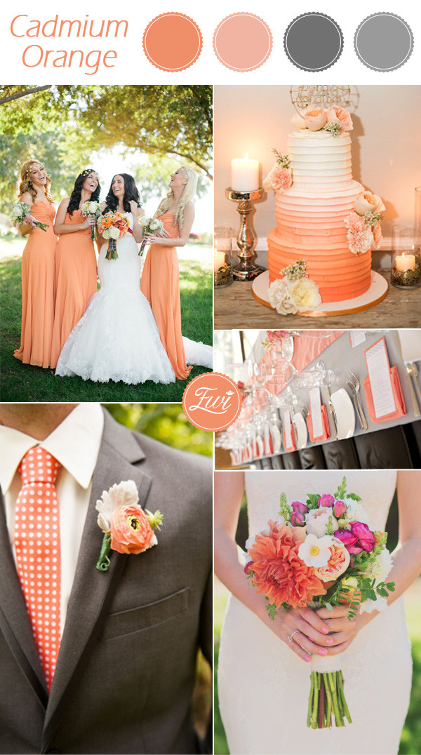 Orange Wedding Color Schemes
 Top 10 Pantone Wedding Colors For Fall 2015