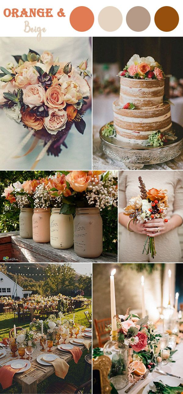 Orange Wedding Color Schemes
 The 10 Perfect Fall Wedding Color bos To Steal