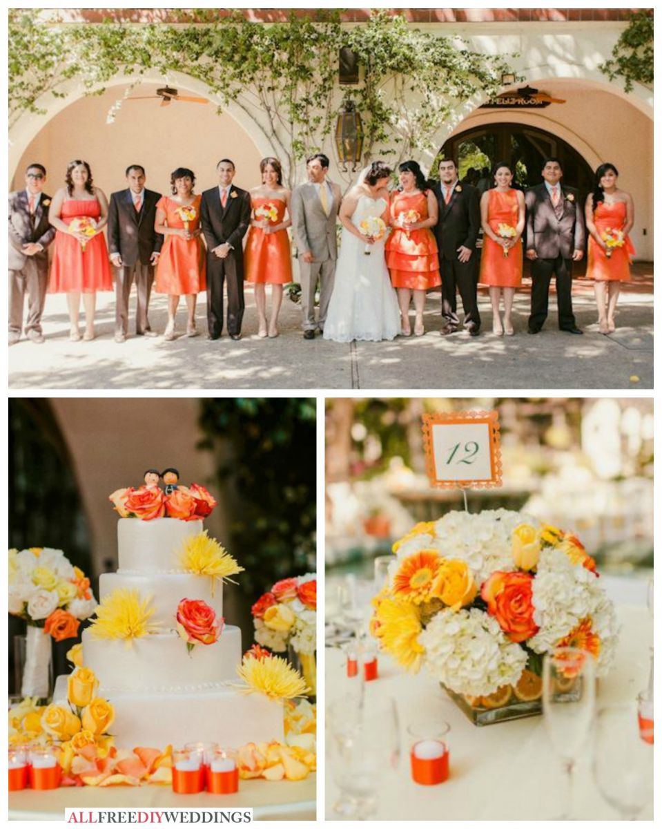 Orange Wedding Color Schemes
 Wedding Color Schemes Yellow and Orange