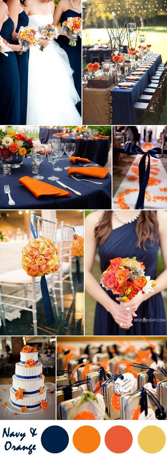 Orange Wedding Color Schemes
 Pin by Ashley Hennifent on Wedding
