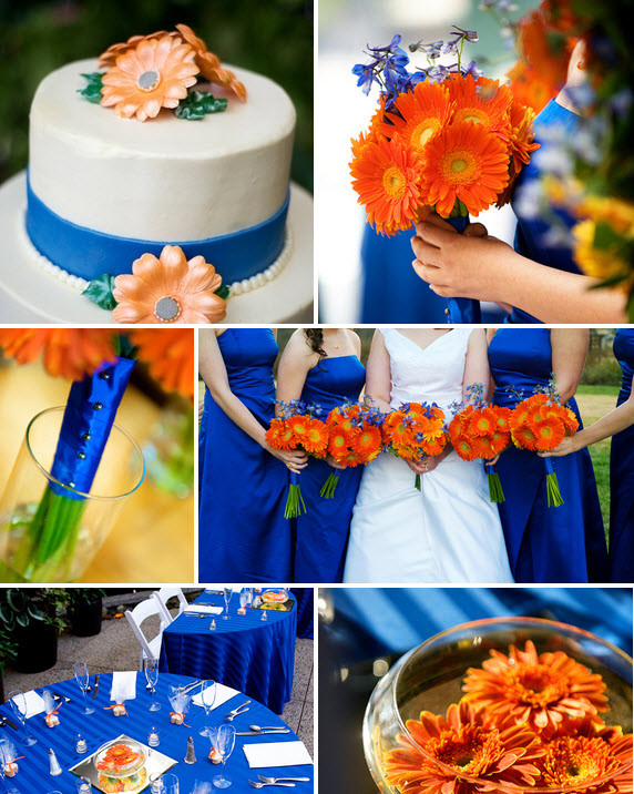 Orange Wedding Colors
 Blue And Orange Wedding Ideas