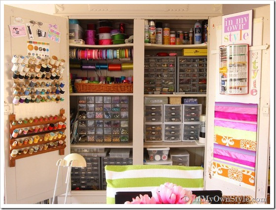 Organization Ideas For Craft Room
 My Craft Cabinet Up Close and Personal In My Own Style