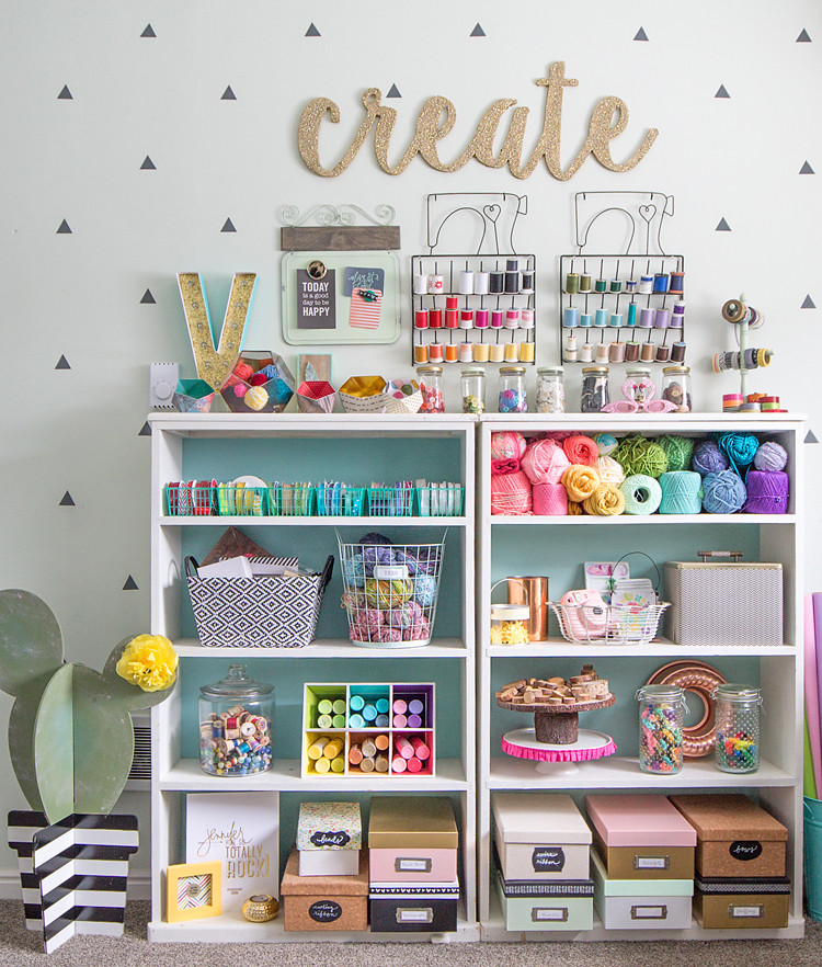 Organization Ideas For Craft Room
 Colorful Craft Room Tour The Craft Patch