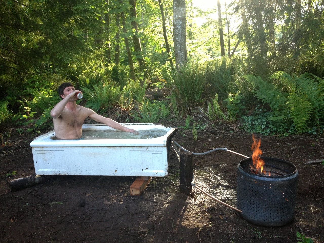Outdoor Bathtub DIY
 Building a Backcountry Hot Tub