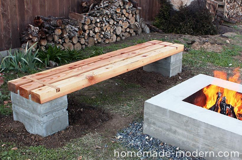 Outdoor Bench DIY
 HomeMade Modern DIY Outdoor Concrete Bench 14 Steps with