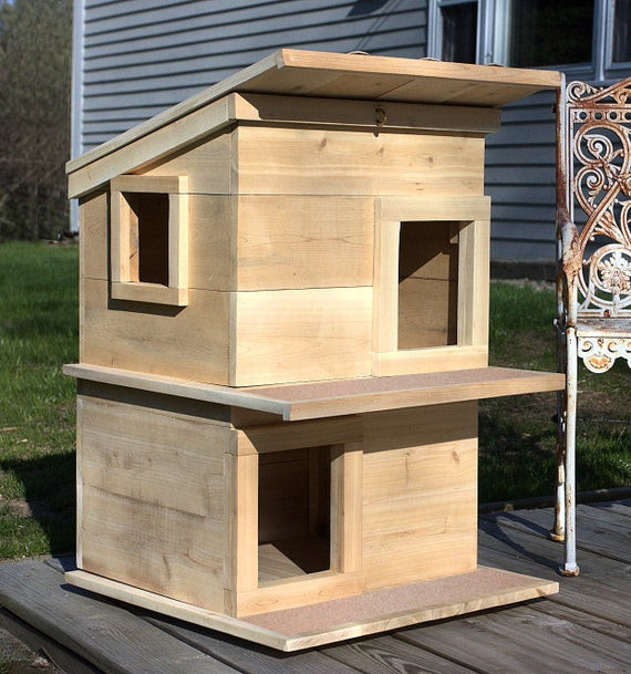 Outdoor Cat House DIY
 Cat House Outdoor Cat Shelter Condo For Your Rescue Cat
