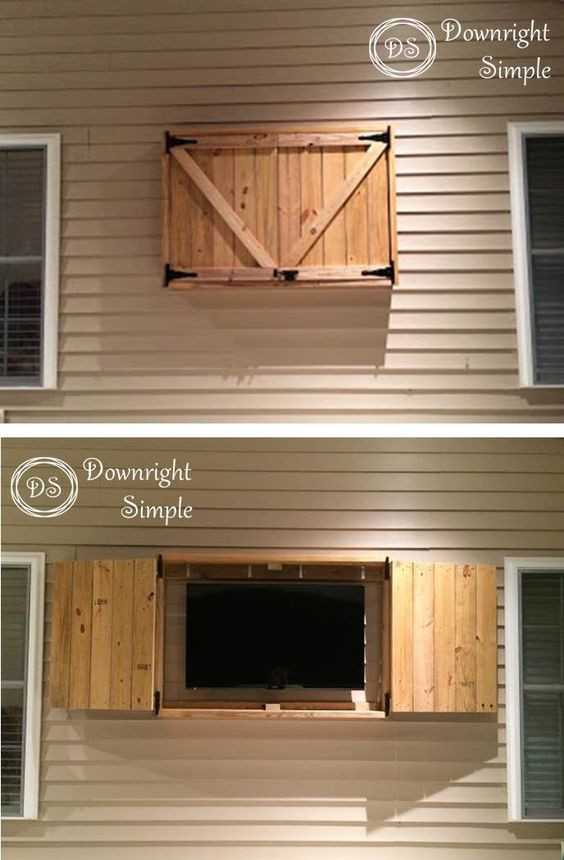 Outdoor Tv Enclosure DIY
 20 Awesome Outdoor DIY Projects