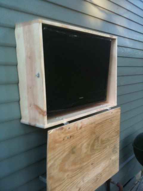 Outdoor Tv Enclosure DIY
 Outdoor TV cabinet TigerDroppings
