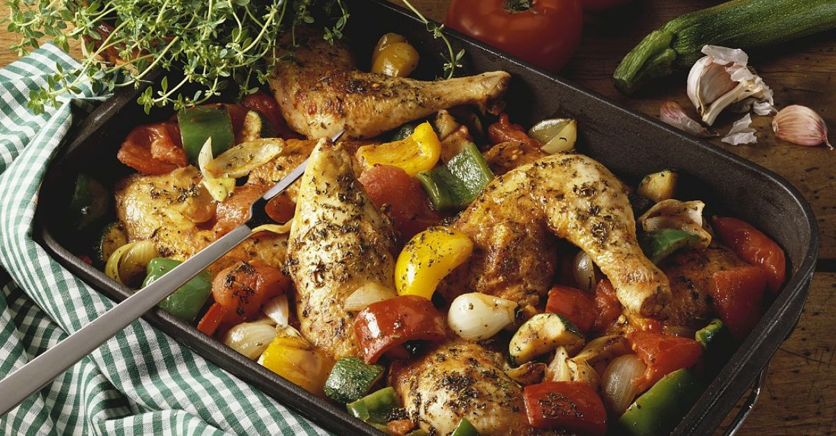 Oven Roasted Chicken Pieces And Vegetables
 Roasted Herb Chicken Pieces with Ve ables recipe