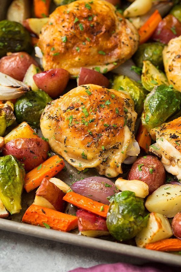 Oven Roasted Chicken Pieces And Vegetables
 Sheet Pan Roasted Chicken with Root Ve ables Cooking