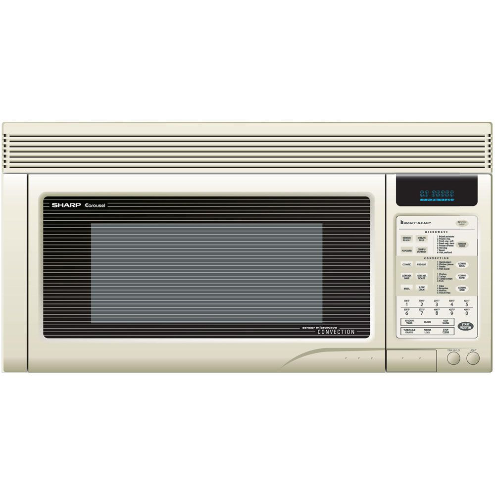Over The Range Microwave Bisque
 Sharp R1872T 1 1 Cu Ft 850W Over the Range Convection