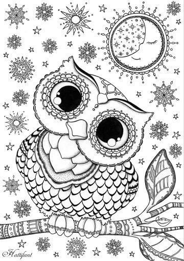Owl Adult Coloring Pages
 Owl coloring page Coloring