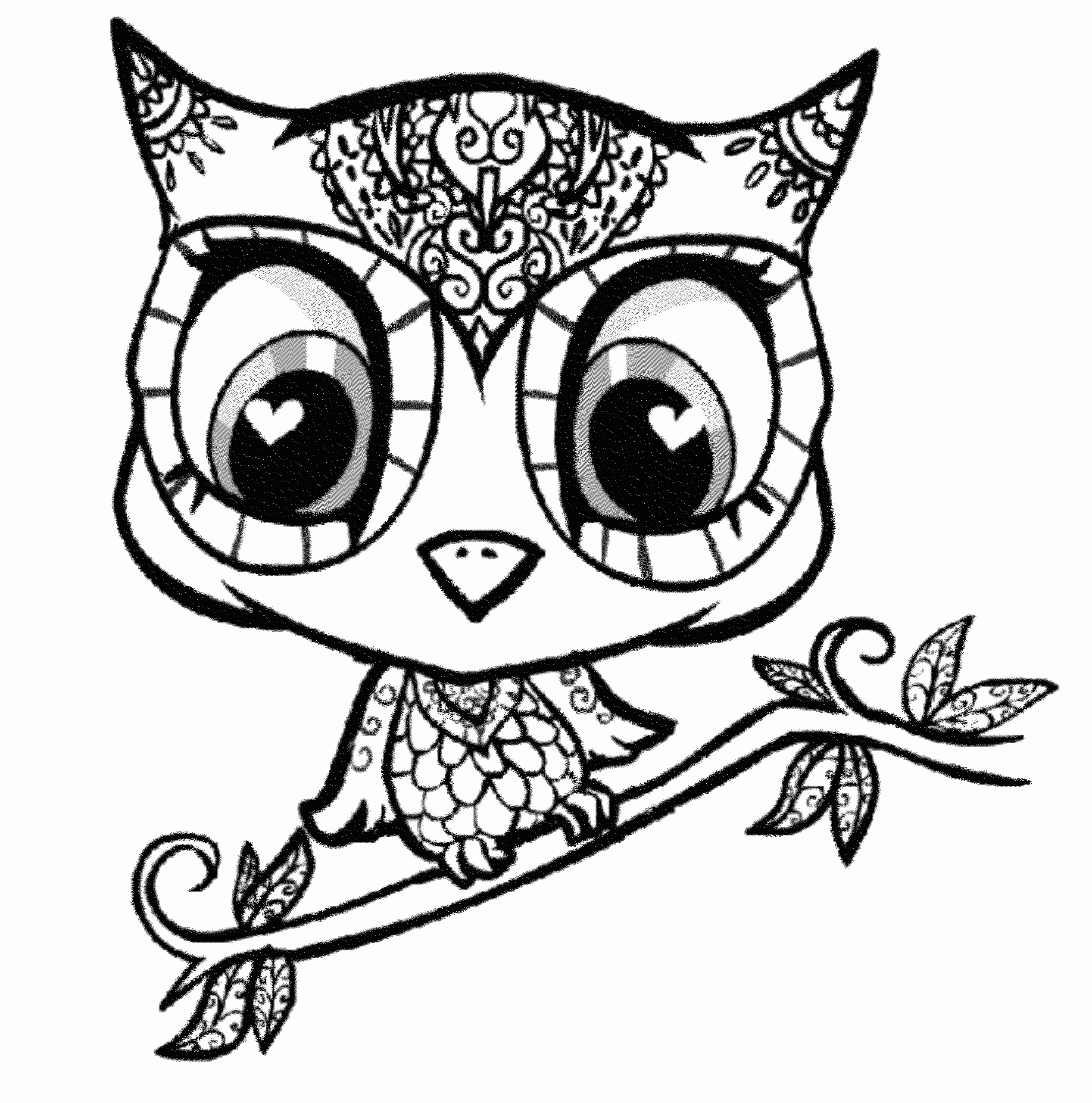 Owl Coloring Pages For Girls
 Girl Owl Coloring Pages Coloring Home