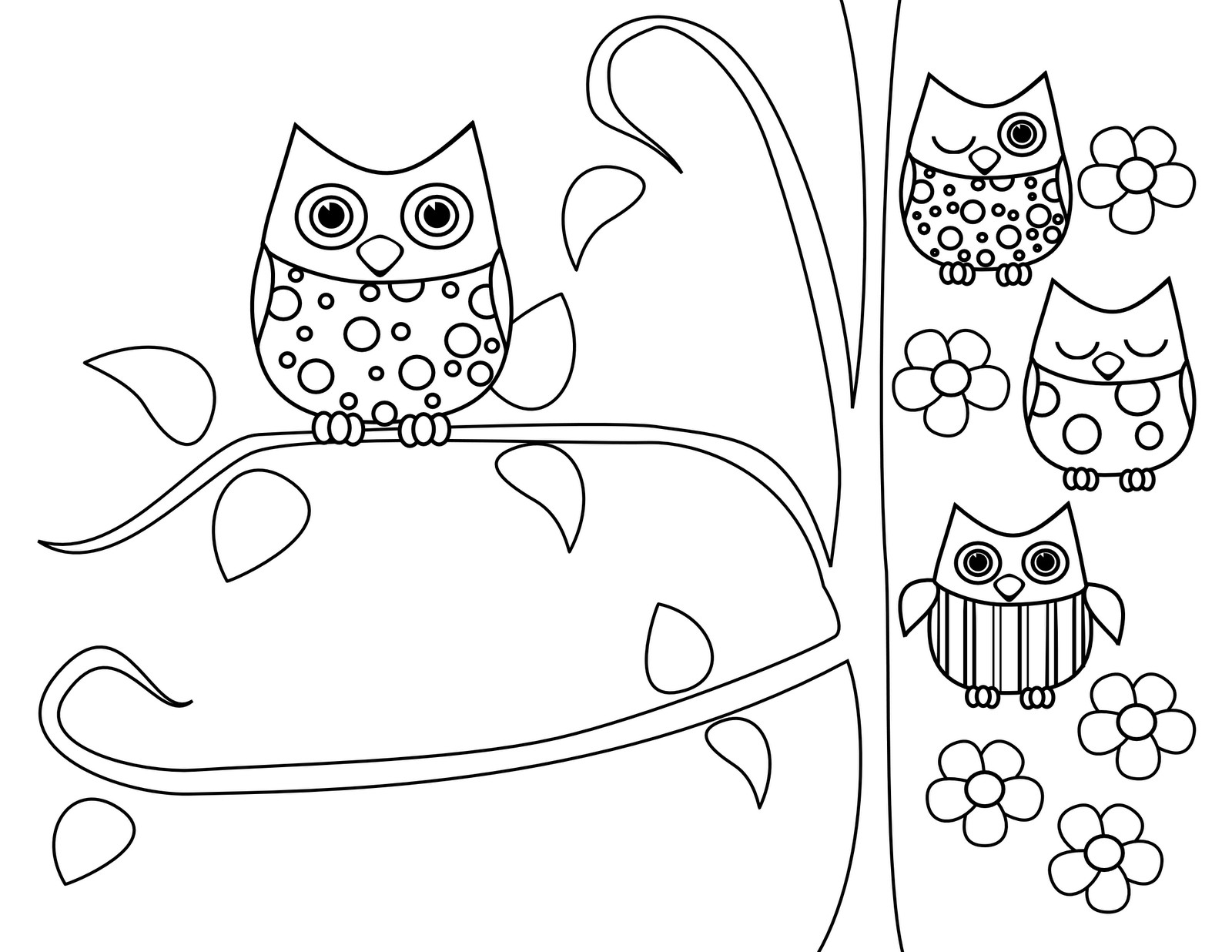 Owl Coloring Pages For Girls
 owl coloring pages free printables