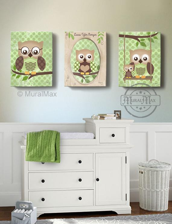 Owl Decor For Baby Room
 Owl Kids Art Owl Decor Art for children Owls Nursery by