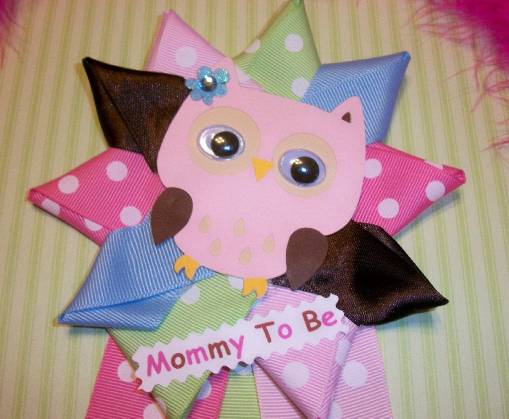 Owl Decor For Baby Shower
 Owl Baby Shower Corsage Girl Owl Theme Baby Pink