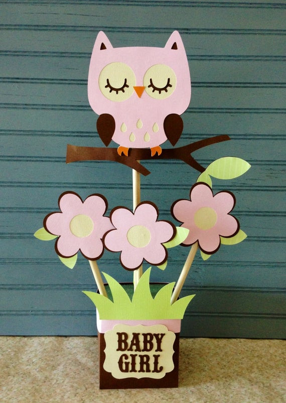 Owl Decor For Baby Shower
 Owl Baby Shower Centerpiece