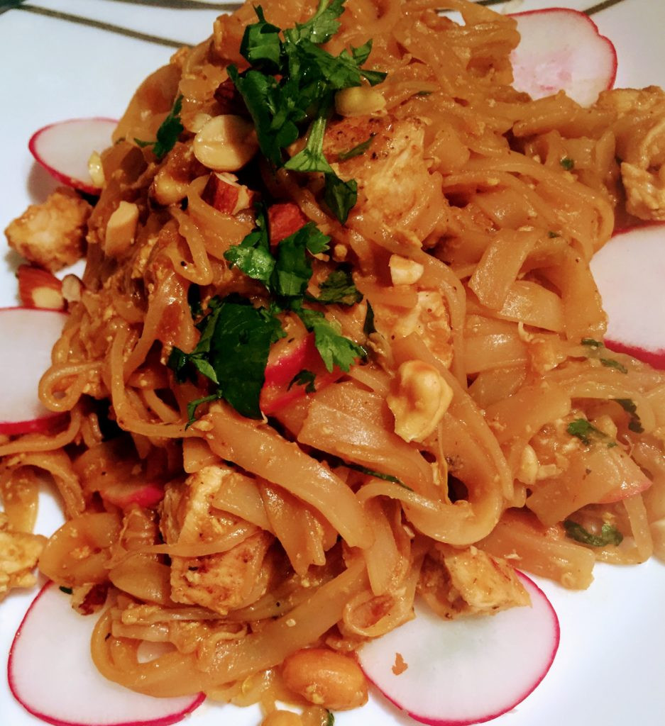 Pad Thai Spicy
 Spicy Chicken or Shrimp Pad Thai