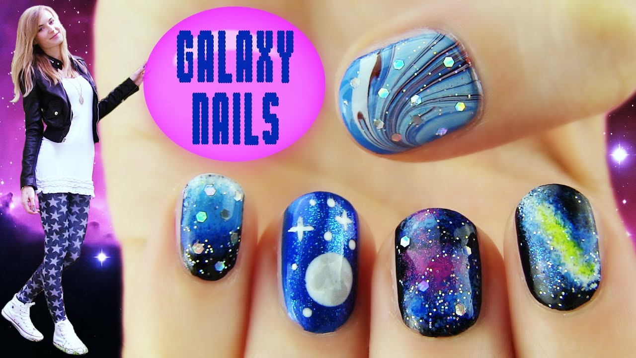 Painting Nail Ideas
 Galaxy Nails 5 Galaxy Nail Art Designs & Ideas