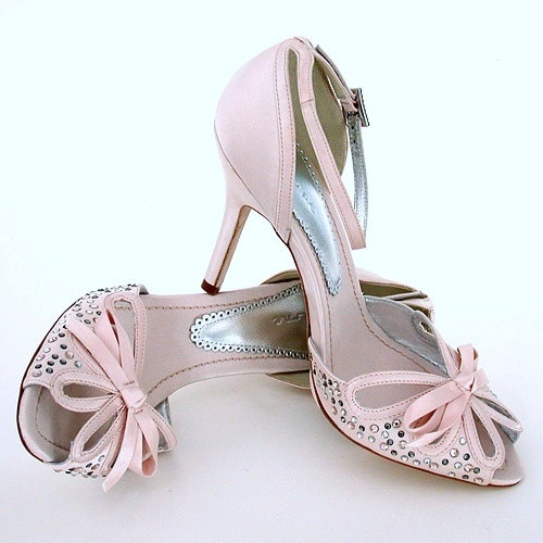 Pale Pink Wedding Shoes
 Pale pink bridal shoes Treat Your Feet