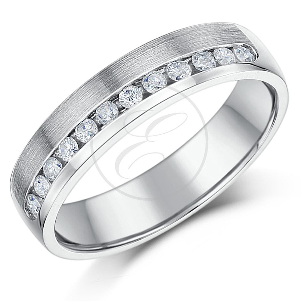 Palladium Wedding Rings
 Palladium Diamond Ring Channel Set Solid Palladium 4 5mm