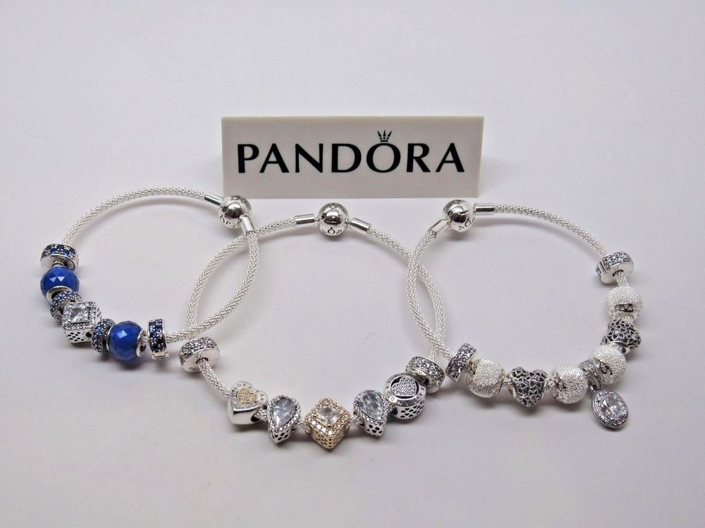 Pandora Silver Bracelet
 New Pandora Sterling Silver Mesh Bracelet CHOOSE