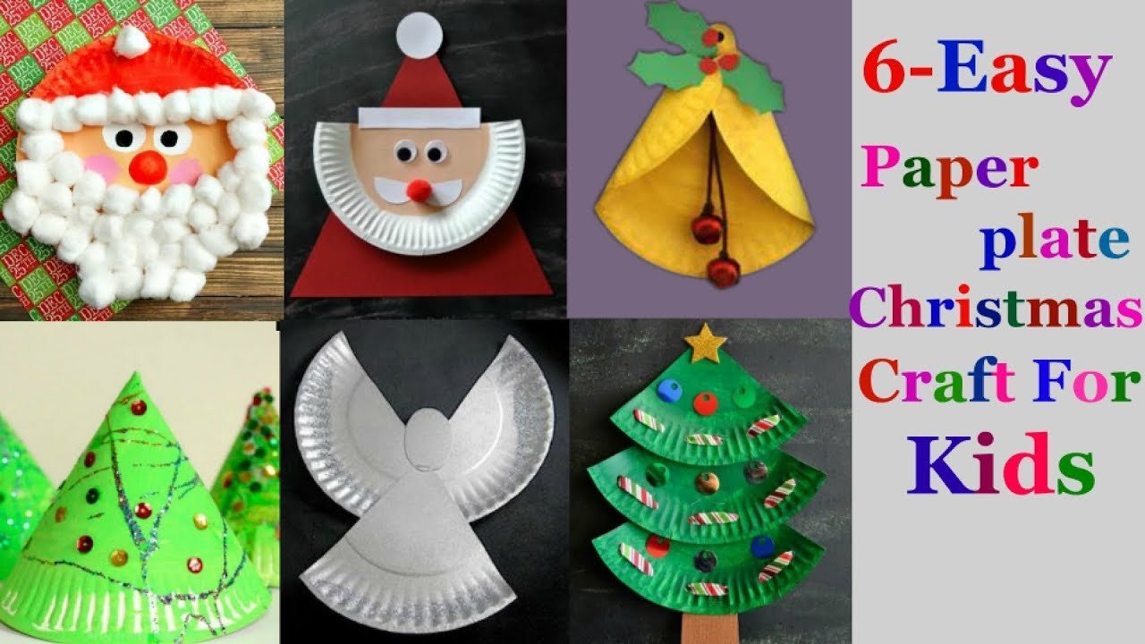 Paper Craft For Children
 6 Easy paper plate Christmas craft Ideas for kids part 1