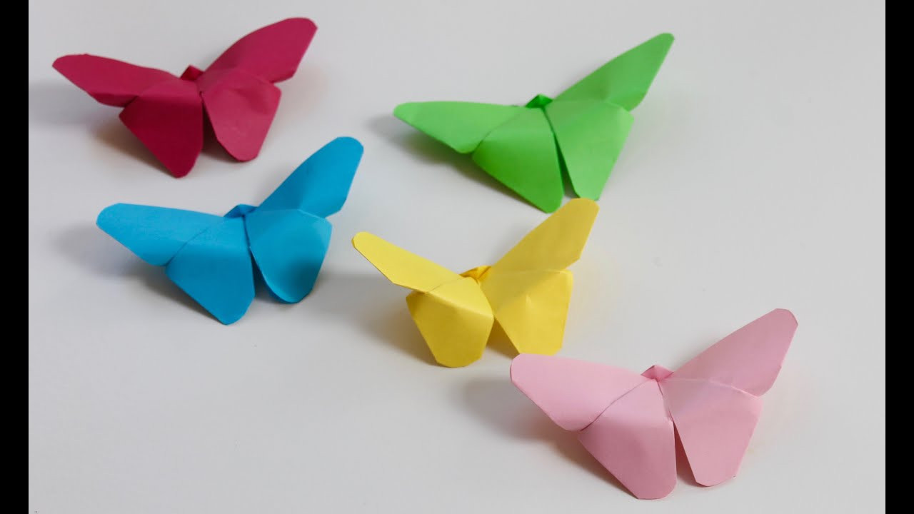 Paper Craft For Children
 Easy craft How to make paper butterflies