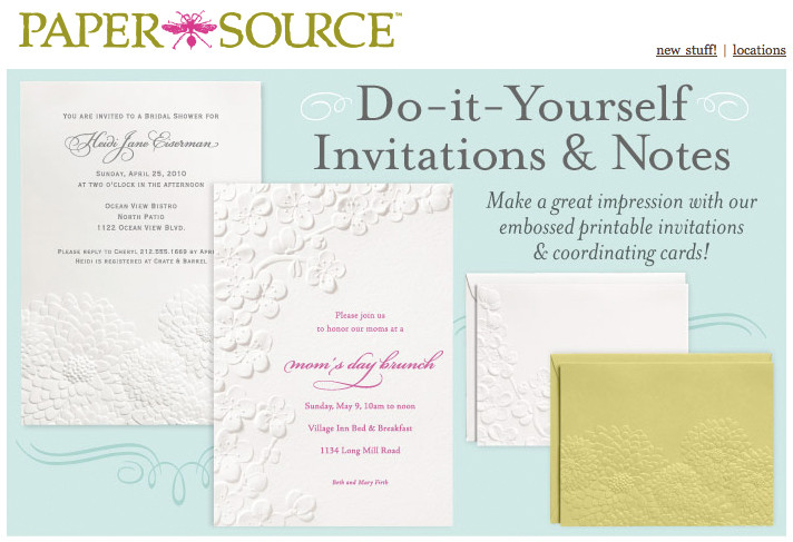 Paper Source Wedding Invitations
 More Wedding Invitation Inspiration
