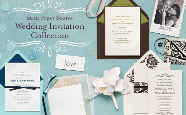 Paper Source Wedding Invitations
 Introducing the 2010 Paper Source Wedding Invitation