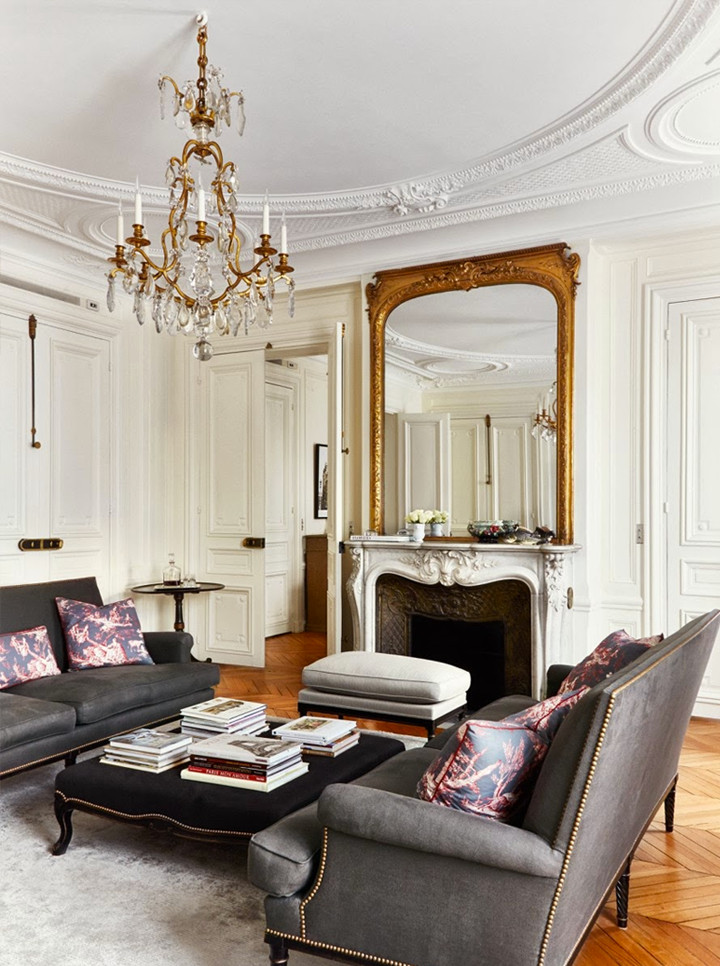 Paris Living Room Decor
 ANOTHER GORGEOUS APARTMENT IN PARIS – 79 ideas